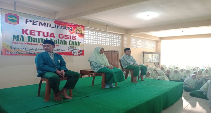 MA Darul Falah Cukir Gelar Pemilihan Ketua OSIS Masa Bakti 2023/2024